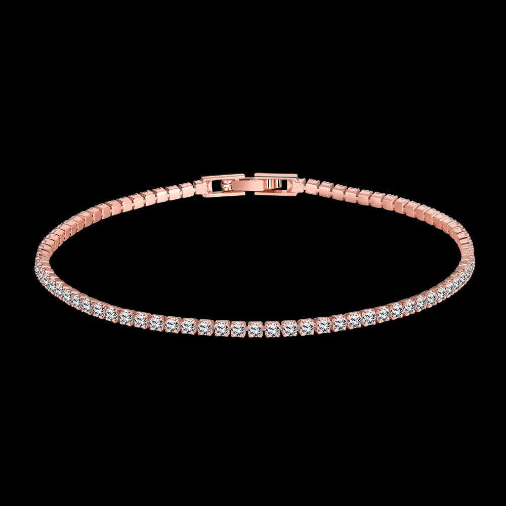 2mm All Moissanite Tennis Bracelet for Men Women Party Simulated Diamond Chain 925 Sterling Silver Fine Jewelry Wholesale