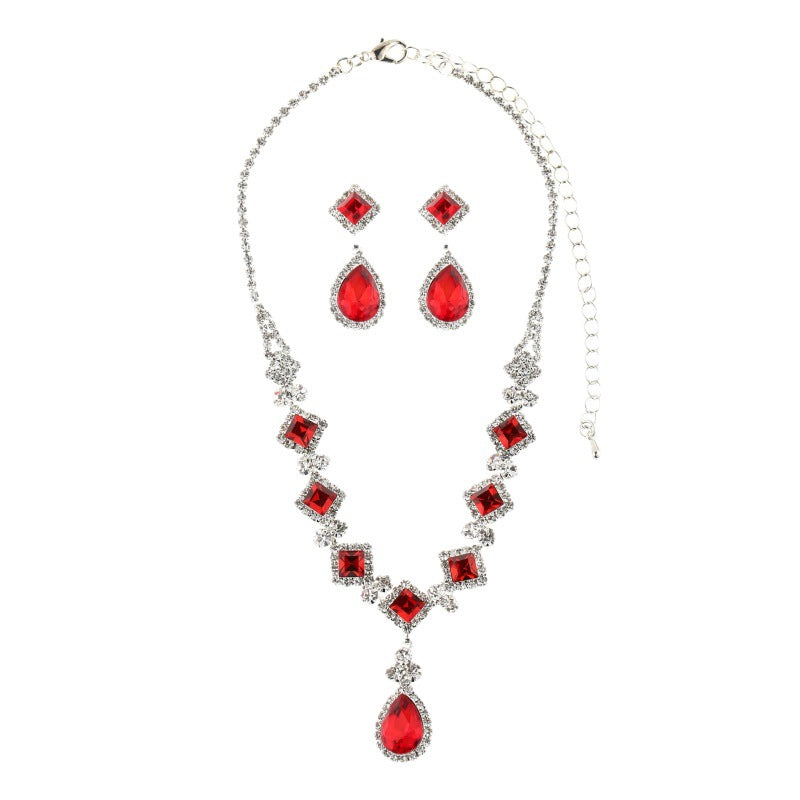 Fashion Jewelry Simple Vintage Jewelry Women's Accessories Necklace And Earrings Suite