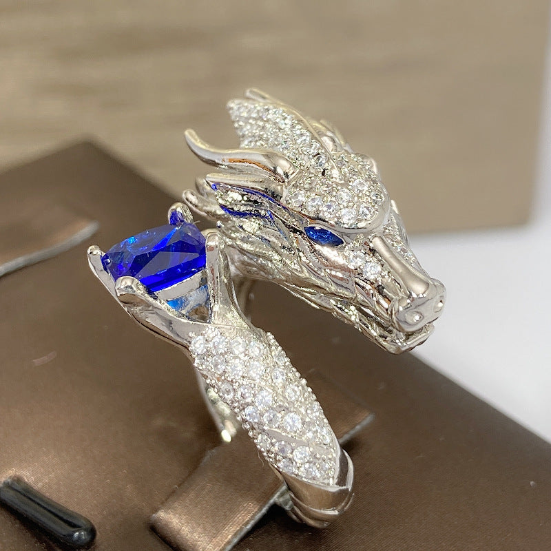 Fashion Jewelry Full Diamond Tyrannosaurus Rex Ring