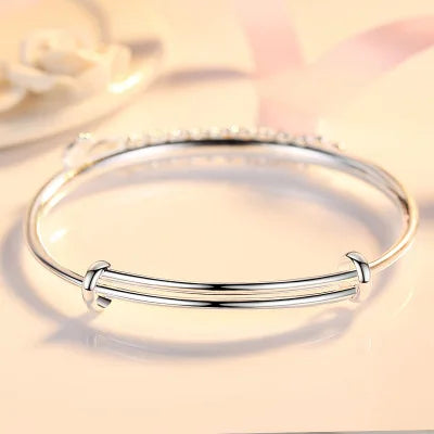 Hot new 925 Sterling Silver Bracelets for Women Noble Phoenix bangle adjustable Jewelry Fashion Party Gifts Girl student