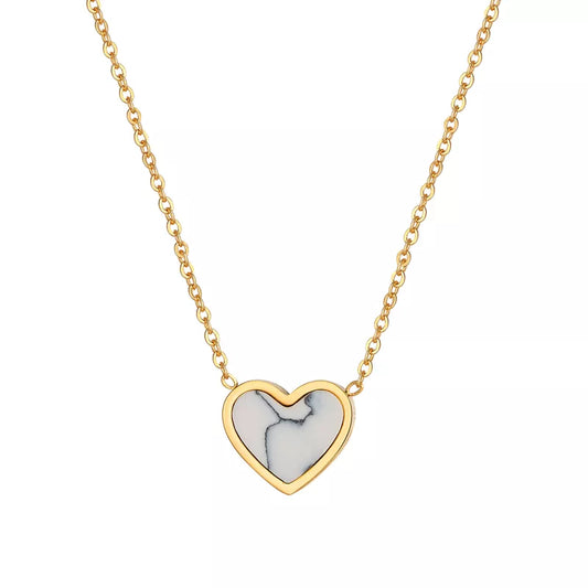 Lrregular Texture Heart Pendant Necklace For Women Love Gift Stainless Steel Gold Rose Gold Silver Color Necklace Jewelry